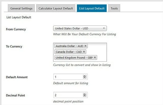 list-default-setting